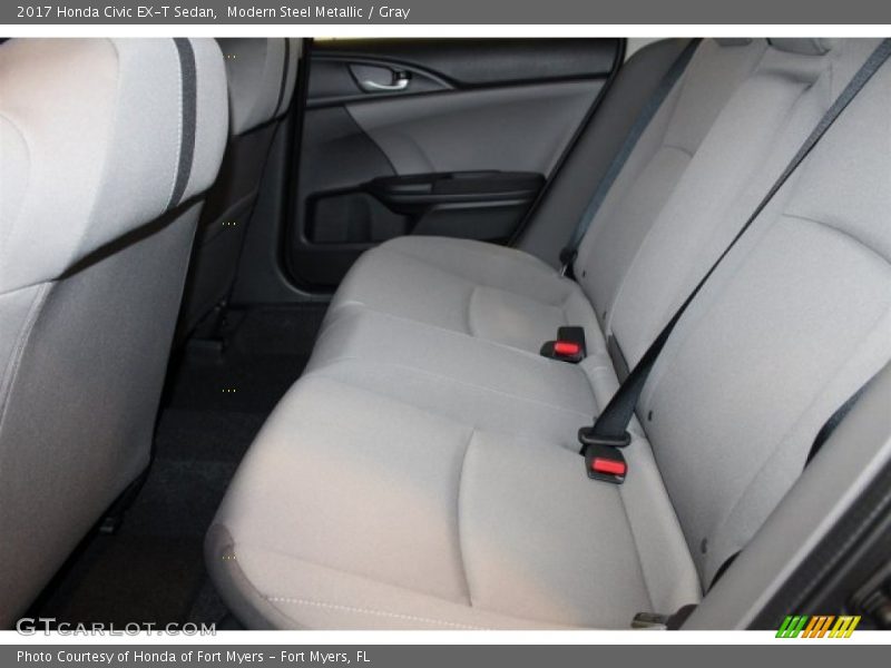 Modern Steel Metallic / Gray 2017 Honda Civic EX-T Sedan