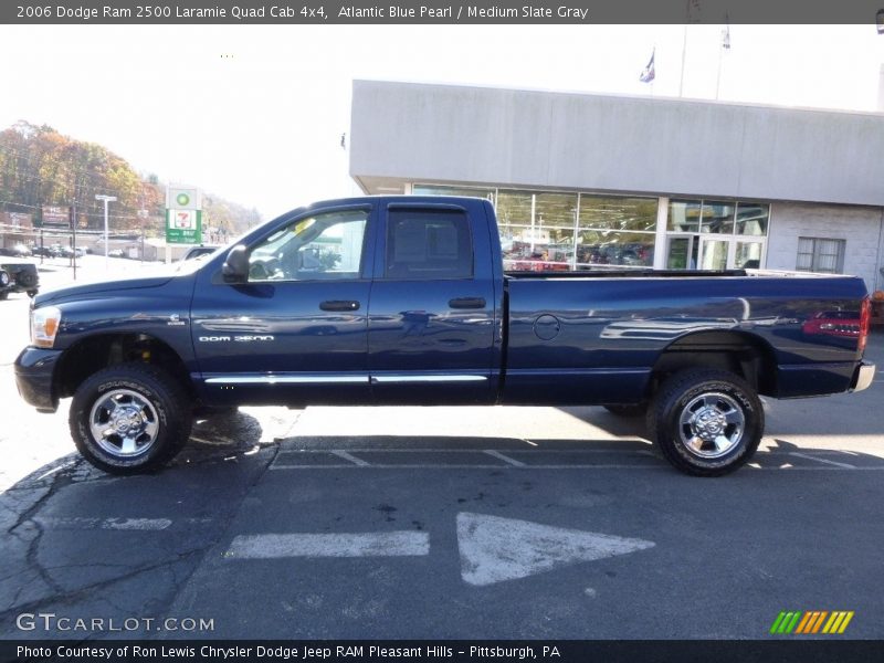 Atlantic Blue Pearl / Medium Slate Gray 2006 Dodge Ram 2500 Laramie Quad Cab 4x4