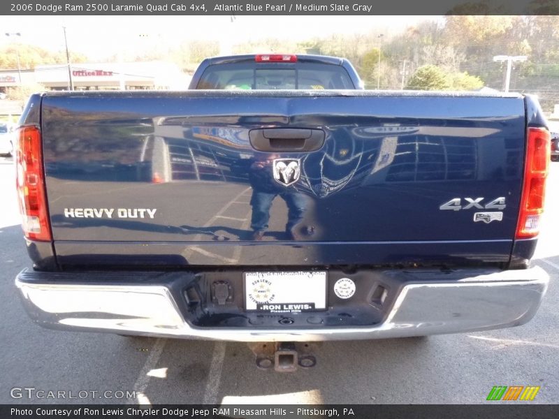 Atlantic Blue Pearl / Medium Slate Gray 2006 Dodge Ram 2500 Laramie Quad Cab 4x4