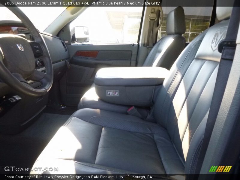 Atlantic Blue Pearl / Medium Slate Gray 2006 Dodge Ram 2500 Laramie Quad Cab 4x4