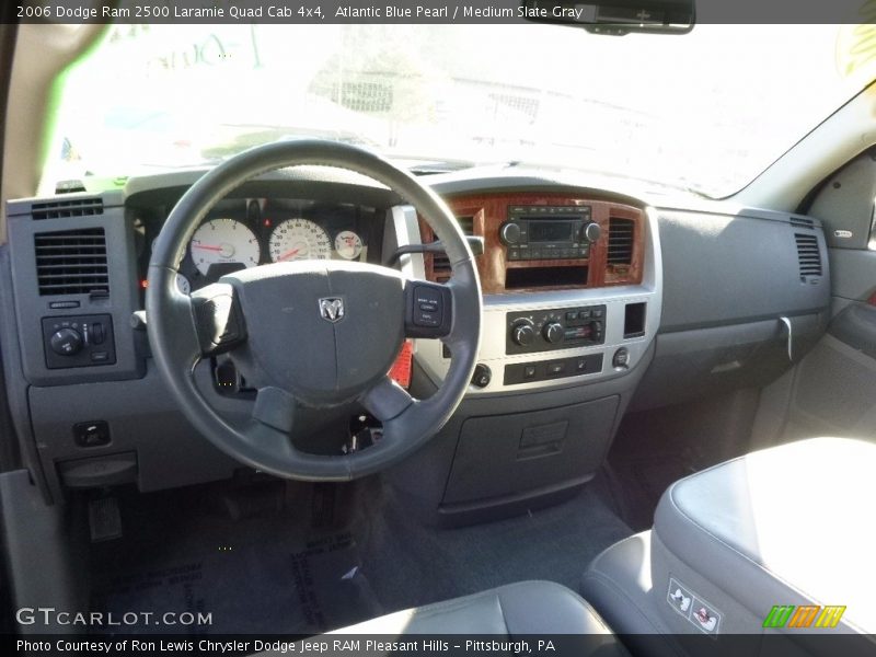 Atlantic Blue Pearl / Medium Slate Gray 2006 Dodge Ram 2500 Laramie Quad Cab 4x4