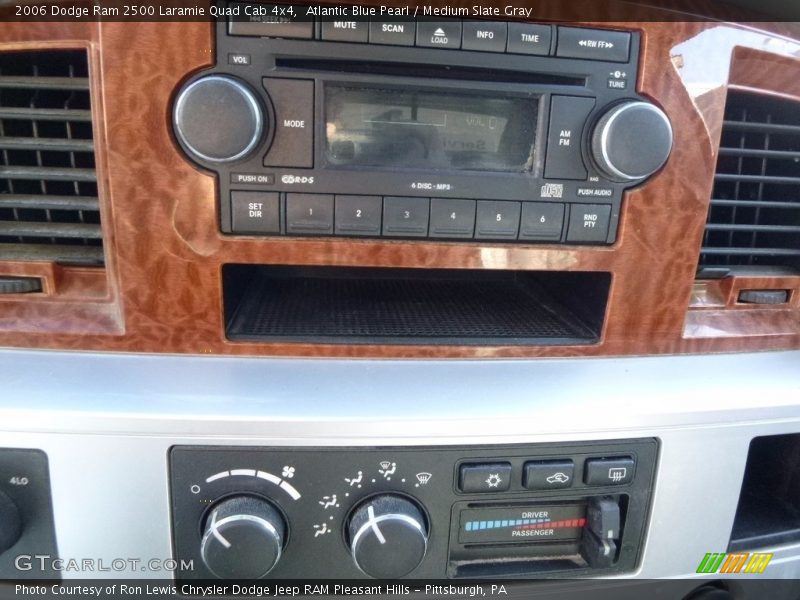 Atlantic Blue Pearl / Medium Slate Gray 2006 Dodge Ram 2500 Laramie Quad Cab 4x4