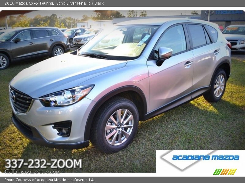 Sonic Silver Metallic / Black 2016 Mazda CX-5 Touring