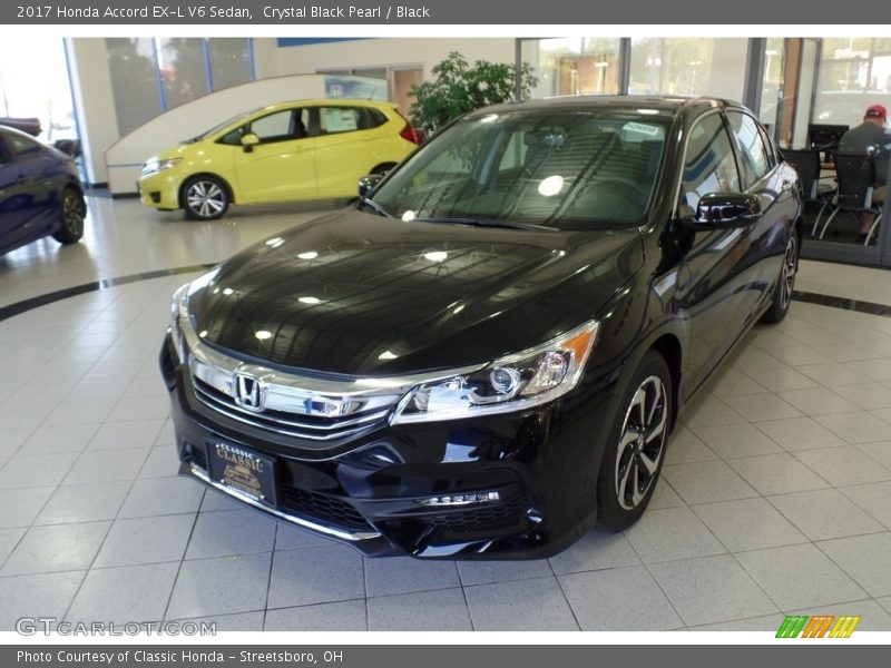 Crystal Black Pearl / Black 2017 Honda Accord EX-L V6 Sedan