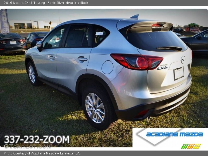 Sonic Silver Metallic / Black 2016 Mazda CX-5 Touring
