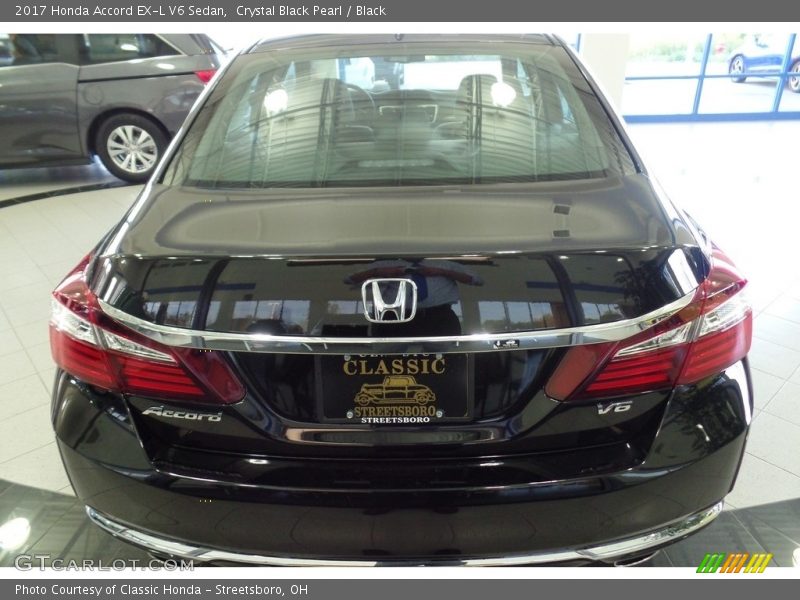 Crystal Black Pearl / Black 2017 Honda Accord EX-L V6 Sedan