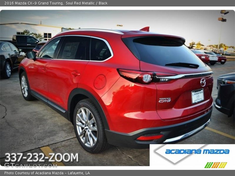 Soul Red Metallic / Black 2016 Mazda CX-9 Grand Touring
