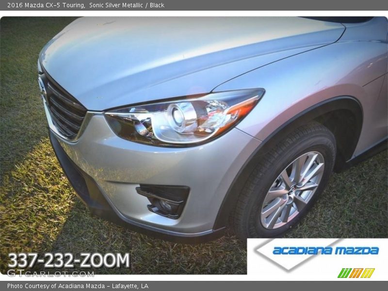 Sonic Silver Metallic / Black 2016 Mazda CX-5 Touring