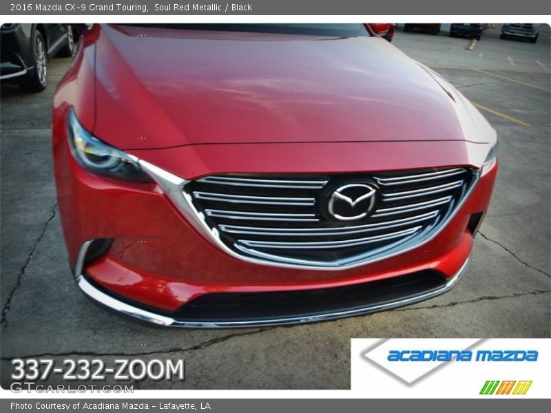 Soul Red Metallic / Black 2016 Mazda CX-9 Grand Touring