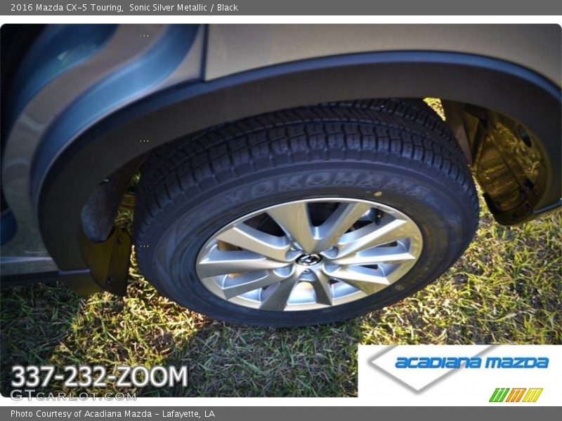 Sonic Silver Metallic / Black 2016 Mazda CX-5 Touring