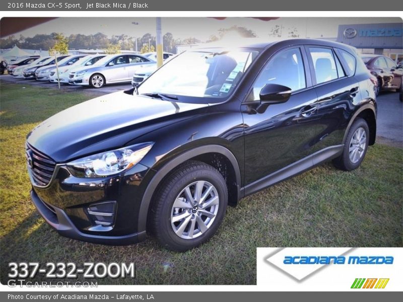 Jet Black Mica / Black 2016 Mazda CX-5 Sport