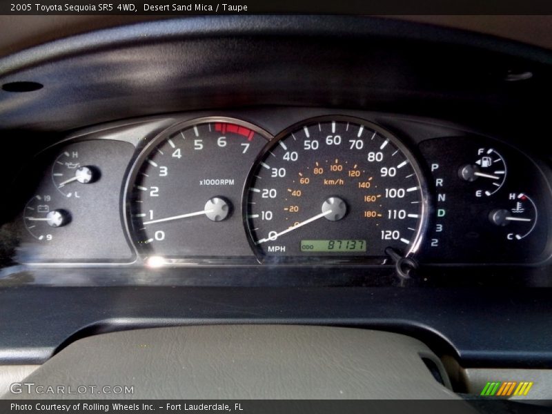 Desert Sand Mica / Taupe 2005 Toyota Sequoia SR5 4WD