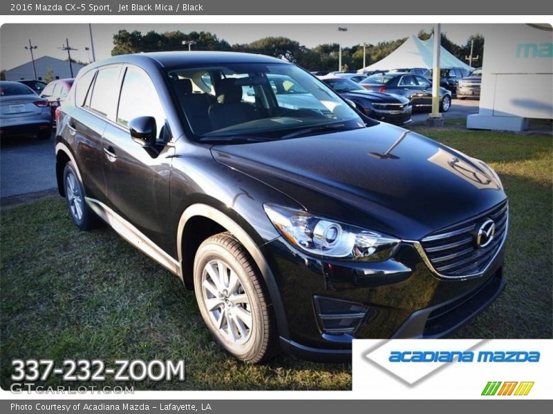 Jet Black Mica / Black 2016 Mazda CX-5 Sport