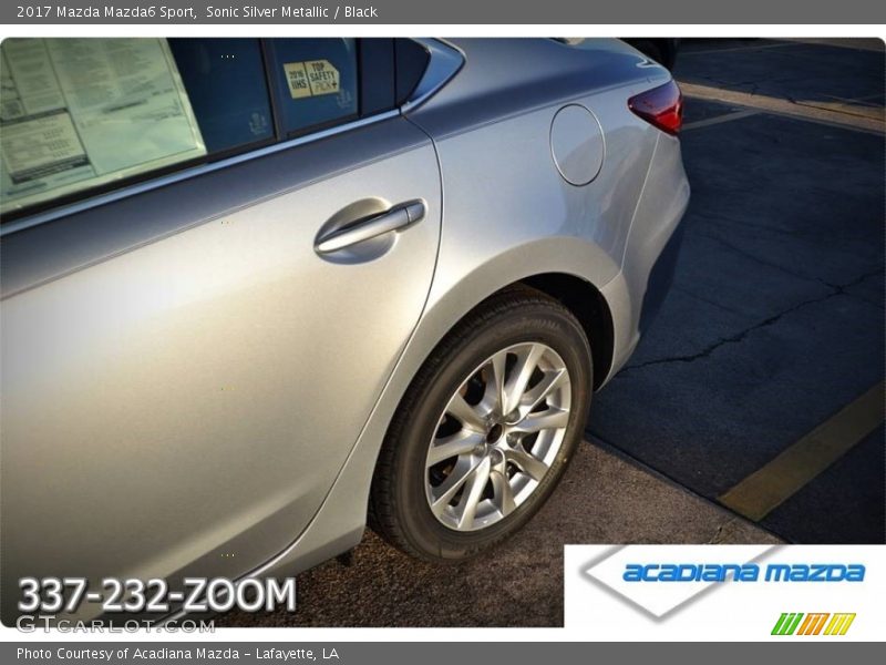 Sonic Silver Metallic / Black 2017 Mazda Mazda6 Sport