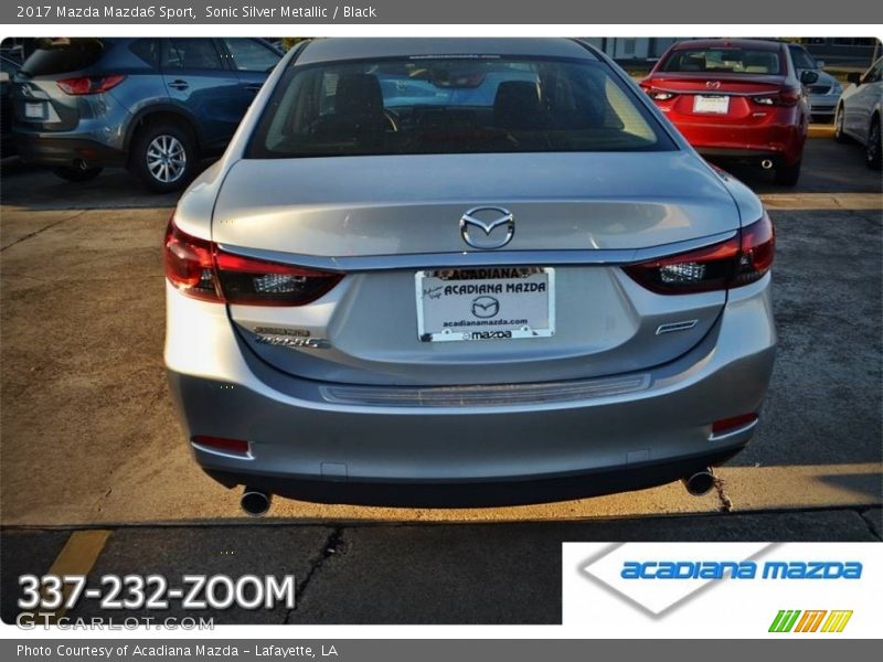 Sonic Silver Metallic / Black 2017 Mazda Mazda6 Sport