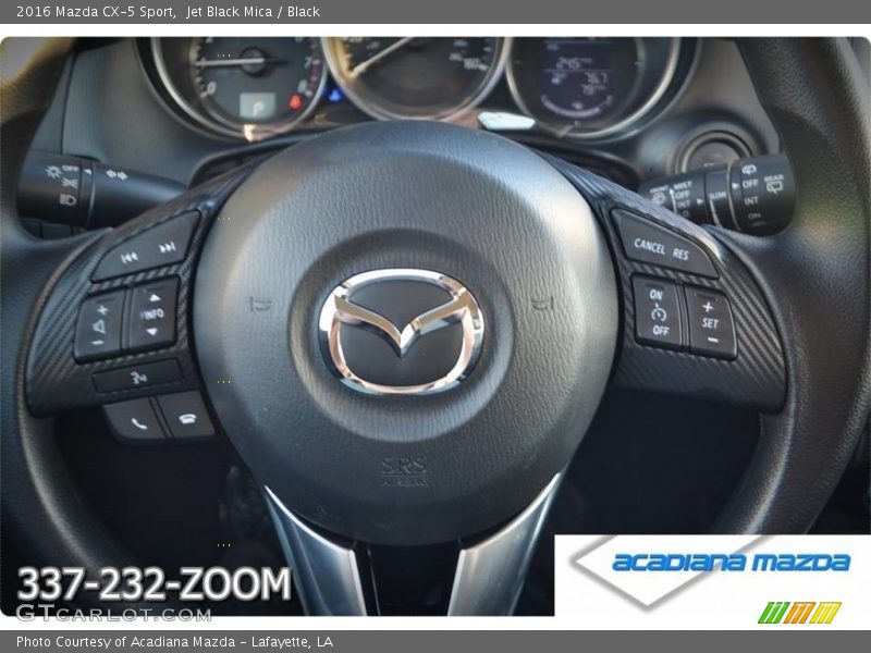 Jet Black Mica / Black 2016 Mazda CX-5 Sport