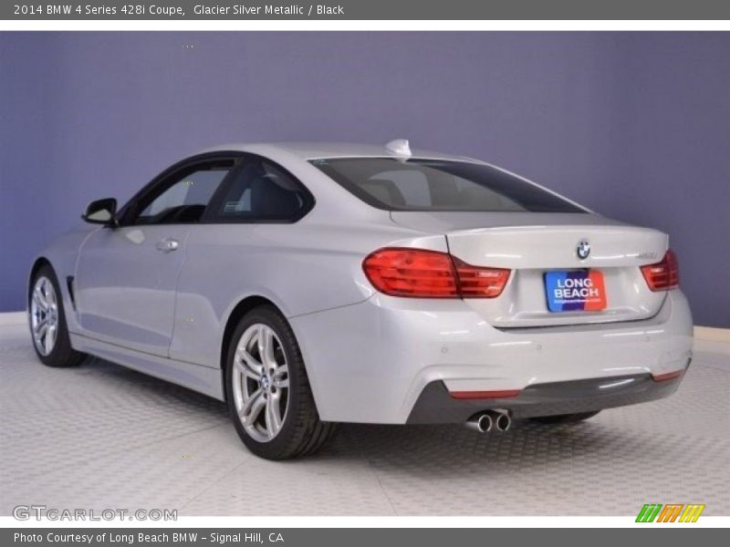 Glacier Silver Metallic / Black 2014 BMW 4 Series 428i Coupe