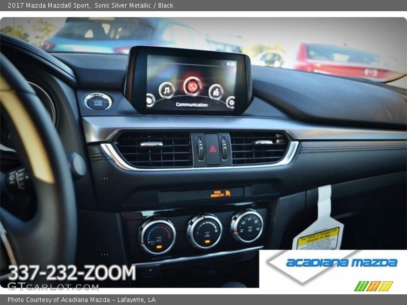 Sonic Silver Metallic / Black 2017 Mazda Mazda6 Sport