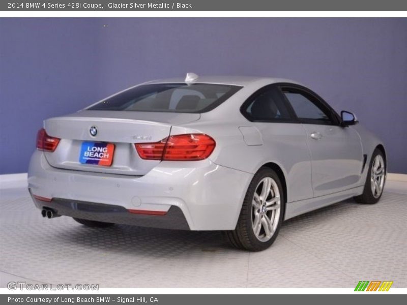 Glacier Silver Metallic / Black 2014 BMW 4 Series 428i Coupe