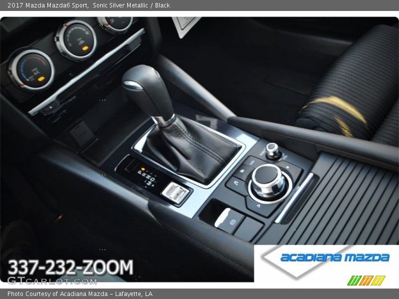 Sonic Silver Metallic / Black 2017 Mazda Mazda6 Sport