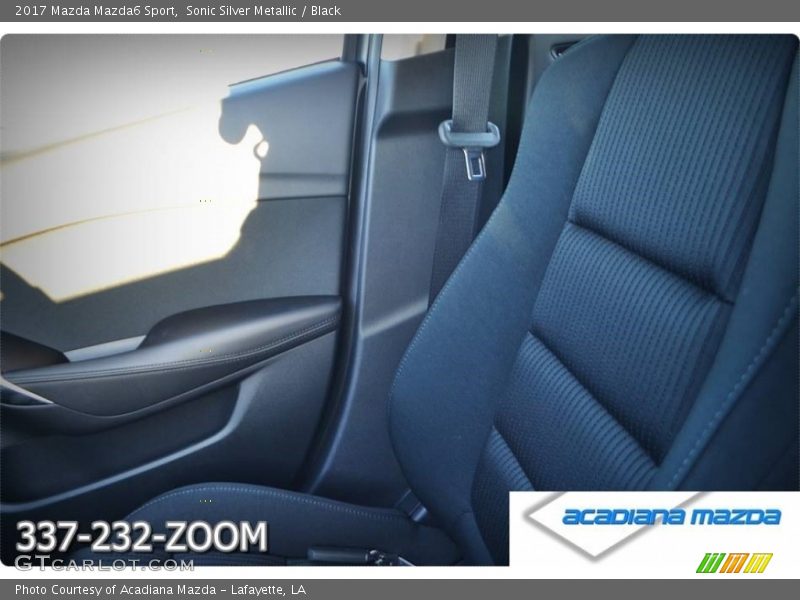 Sonic Silver Metallic / Black 2017 Mazda Mazda6 Sport