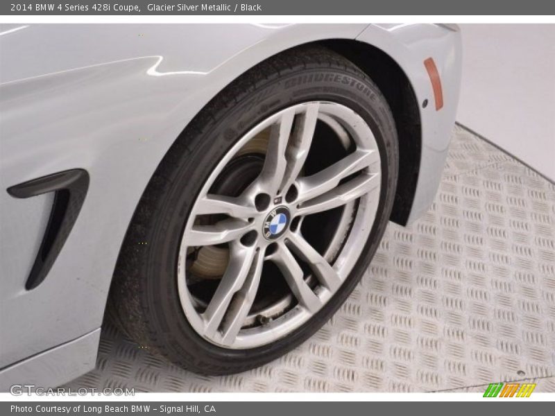 Glacier Silver Metallic / Black 2014 BMW 4 Series 428i Coupe