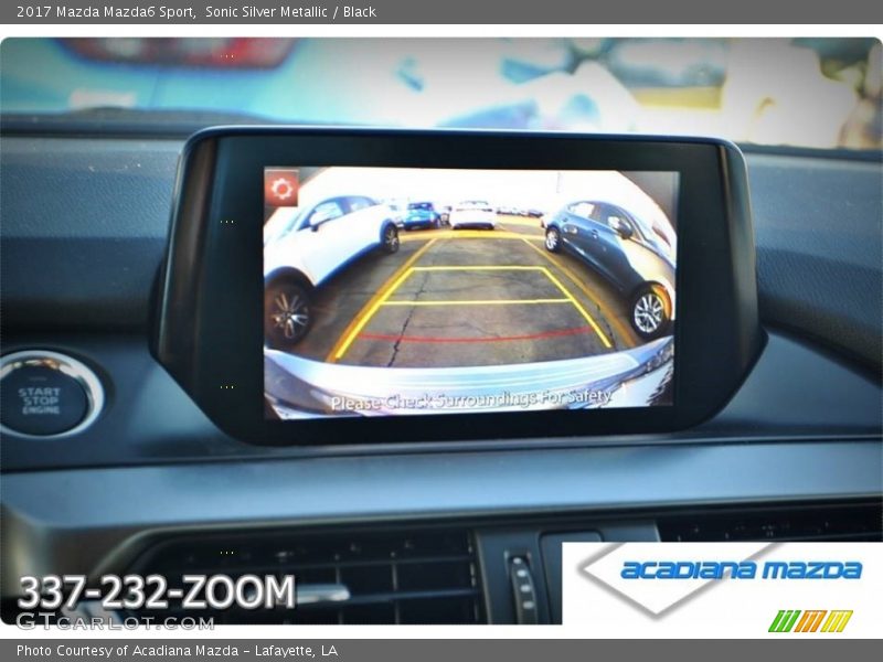 Sonic Silver Metallic / Black 2017 Mazda Mazda6 Sport