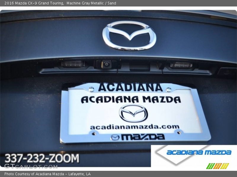 Machine Gray Metallic / Sand 2016 Mazda CX-9 Grand Touring