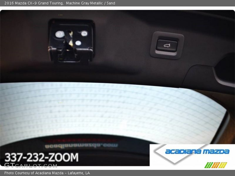 Machine Gray Metallic / Sand 2016 Mazda CX-9 Grand Touring