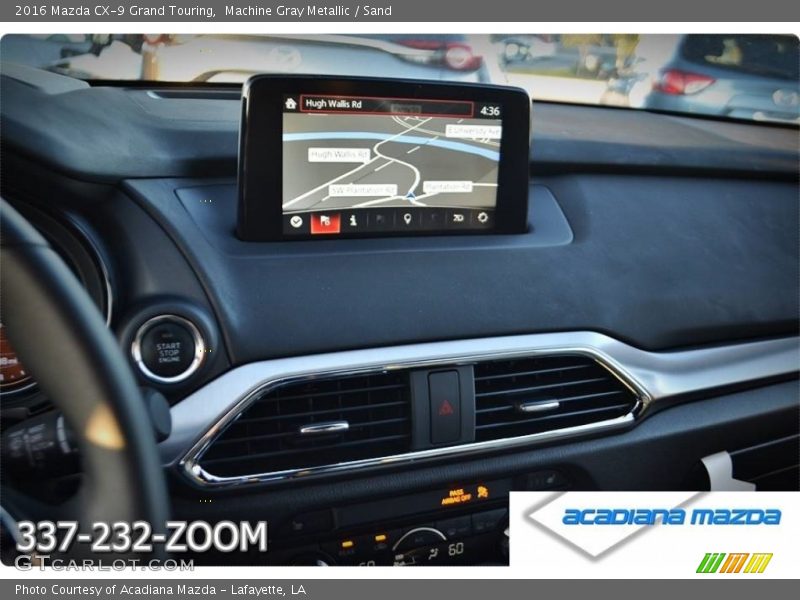 Machine Gray Metallic / Sand 2016 Mazda CX-9 Grand Touring