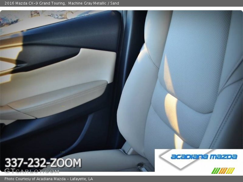 Machine Gray Metallic / Sand 2016 Mazda CX-9 Grand Touring