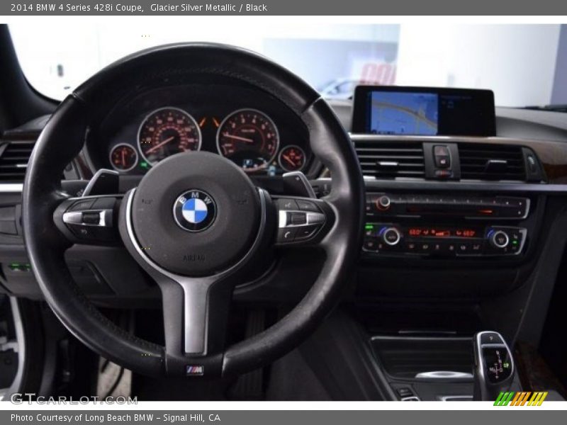 Glacier Silver Metallic / Black 2014 BMW 4 Series 428i Coupe