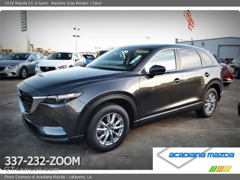 Machine Gray Metallic / Sand 2016 Mazda CX-9 Sport