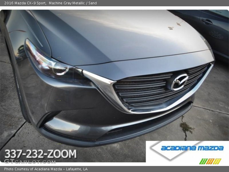 Machine Gray Metallic / Sand 2016 Mazda CX-9 Sport
