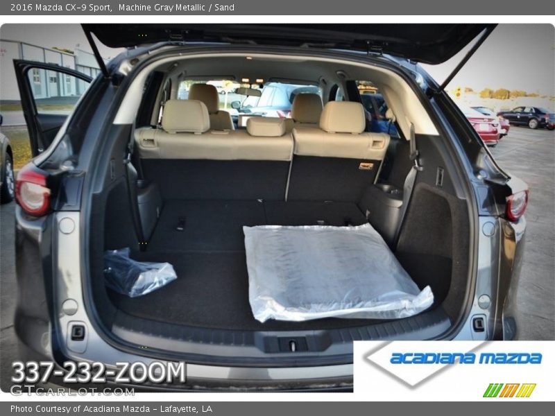 Machine Gray Metallic / Sand 2016 Mazda CX-9 Sport