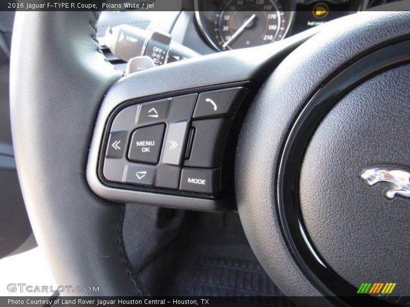 Polaris White / Jet 2016 Jaguar F-TYPE R Coupe