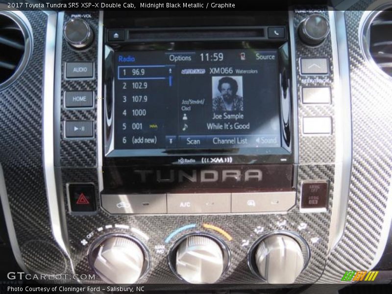 Midnight Black Metallic / Graphite 2017 Toyota Tundra SR5 XSP-X Double Cab