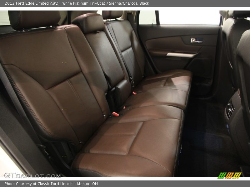 White Platinum Tri-Coat / Sienna/Charcoal Black 2013 Ford Edge Limited AWD