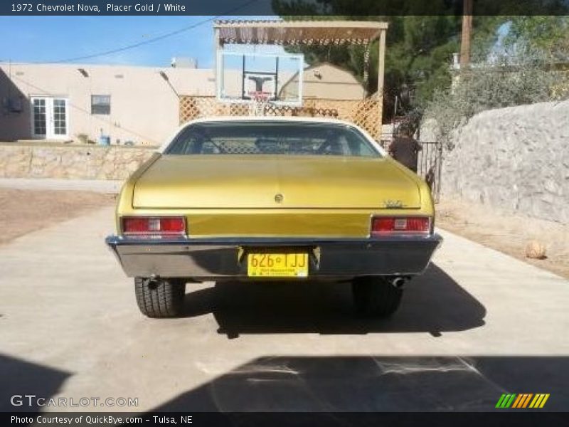 Placer Gold / White 1972 Chevrolet Nova