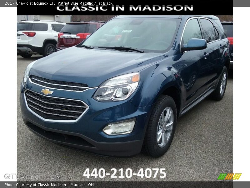 Patriot Blue Metallic / Jet Black 2017 Chevrolet Equinox LT