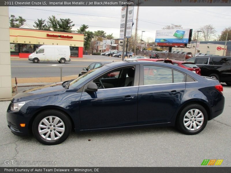 Imperial Blue Metallic / Jet Black/Medium Titanium 2011 Chevrolet Cruze LS