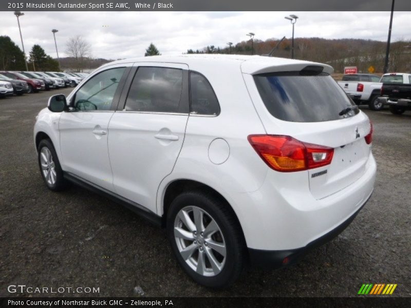 White / Black 2015 Mitsubishi Outlander Sport SE AWC