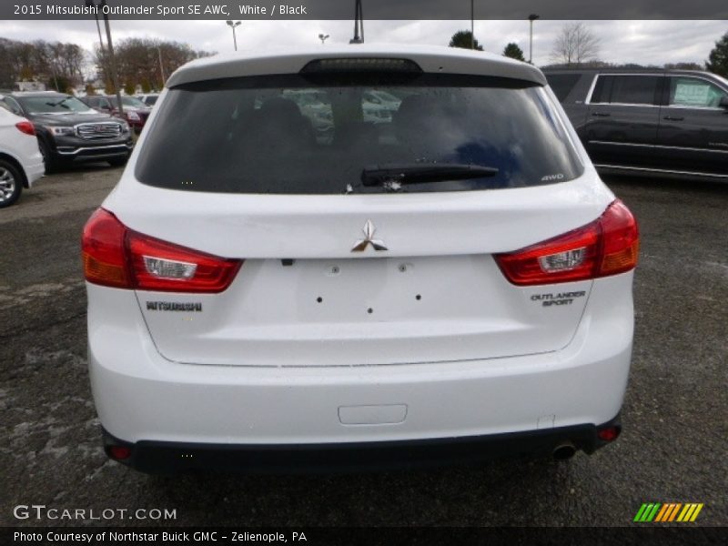 White / Black 2015 Mitsubishi Outlander Sport SE AWC