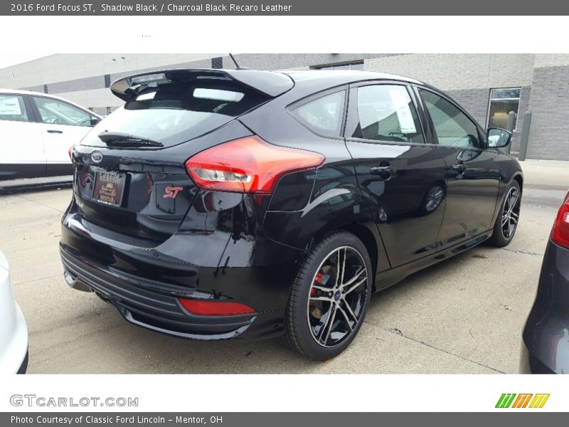 Shadow Black / Charcoal Black Recaro Leather 2016 Ford Focus ST