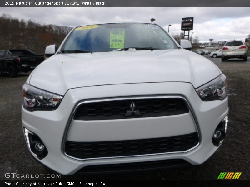 White / Black 2015 Mitsubishi Outlander Sport SE AWC