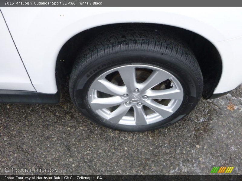 White / Black 2015 Mitsubishi Outlander Sport SE AWC