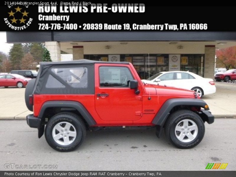 Flame Red / Black 2014 Jeep Wrangler Sport 4x4