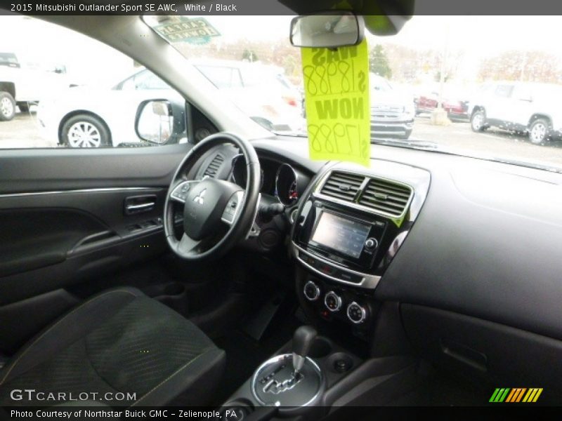White / Black 2015 Mitsubishi Outlander Sport SE AWC
