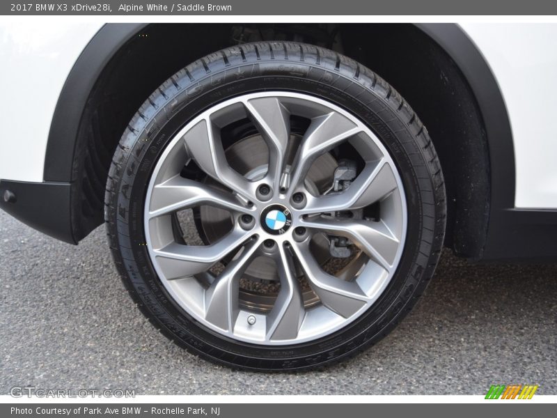 Alpine White / Saddle Brown 2017 BMW X3 xDrive28i