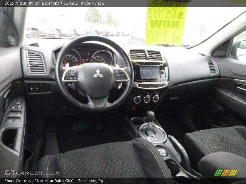 White / Black 2015 Mitsubishi Outlander Sport SE AWC